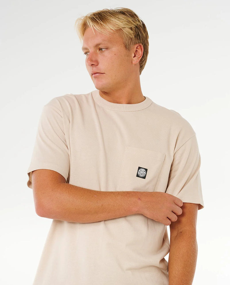 Load image into Gallery viewer, Rip Curl Men's Premium Surf Wettie T-Shirt Vintage White 105MTE_8861
