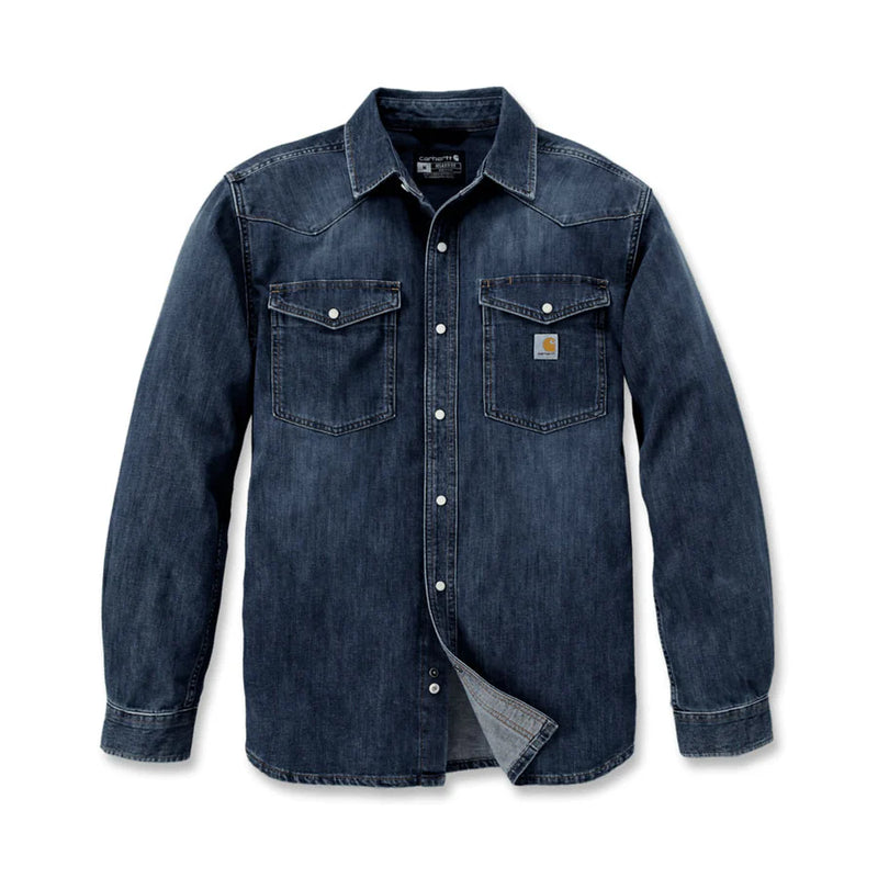 Load image into Gallery viewer, Carhartt Mens&#39; Montana Relaxed Fit Denim Long-Sleeve Shirt Wyatt 106429-HK3
