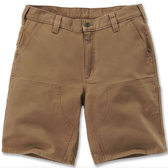 Carhartt Men's Rugged Flex Relaxed Fit Duck Double-Front Shorts Carhartt Brown 106847-BRN