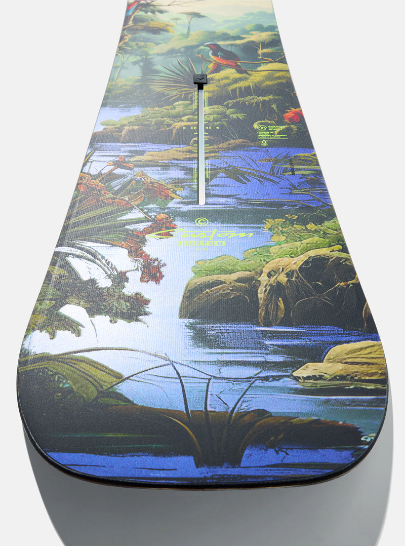 Load image into Gallery viewer, Burton Men&#39; Custom Camber 158W Snowboard Jungle 106881A97DRG58W
