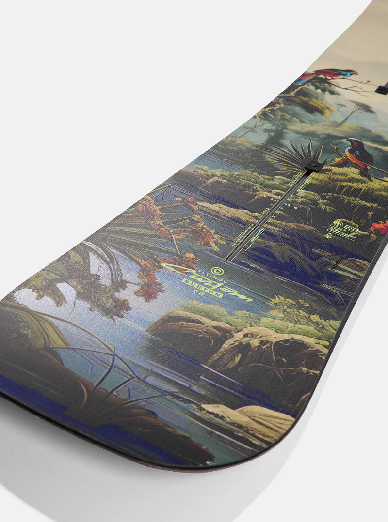 Load image into Gallery viewer, Burton Men&#39; Custom Flying V 156 Snowboard Jungle 107071997DRG156
