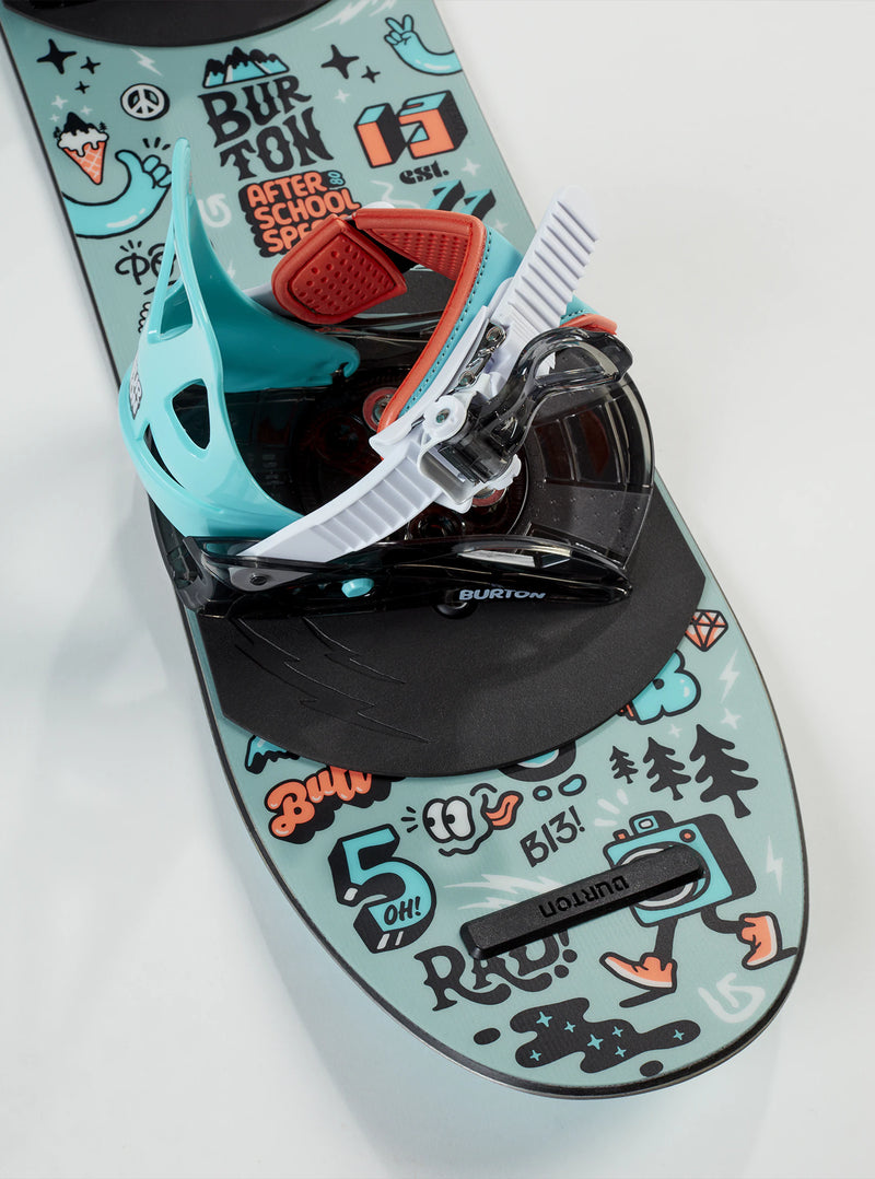 Load image into Gallery viewer, Burton Kids' After School Special Snowboard &amp; Binding Package 90cm Graphic 1073113A03-090
