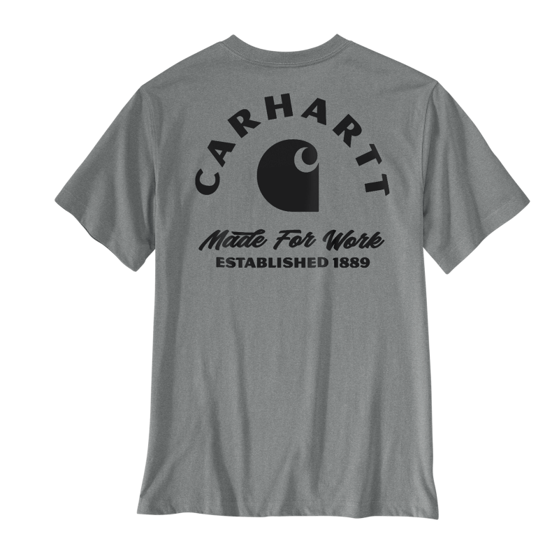 Load image into Gallery viewer, Carhartt Men's Irvine Relaxed Work T-Shirt Weather Ash Heather 107317-E87
