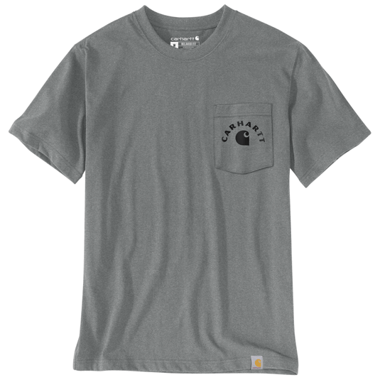 Carhartt Men's Irvine Relaxed Work T-Shirt Weather Ash Heather 107317-E87