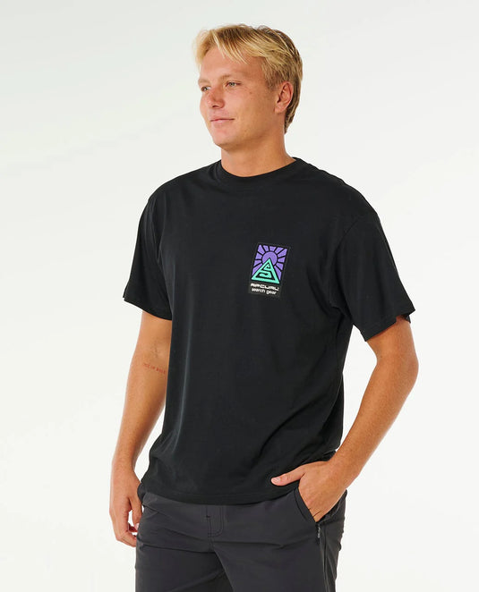 Rip Curl Men's Search Dawn T-Shirt Black 10OMTE_0090