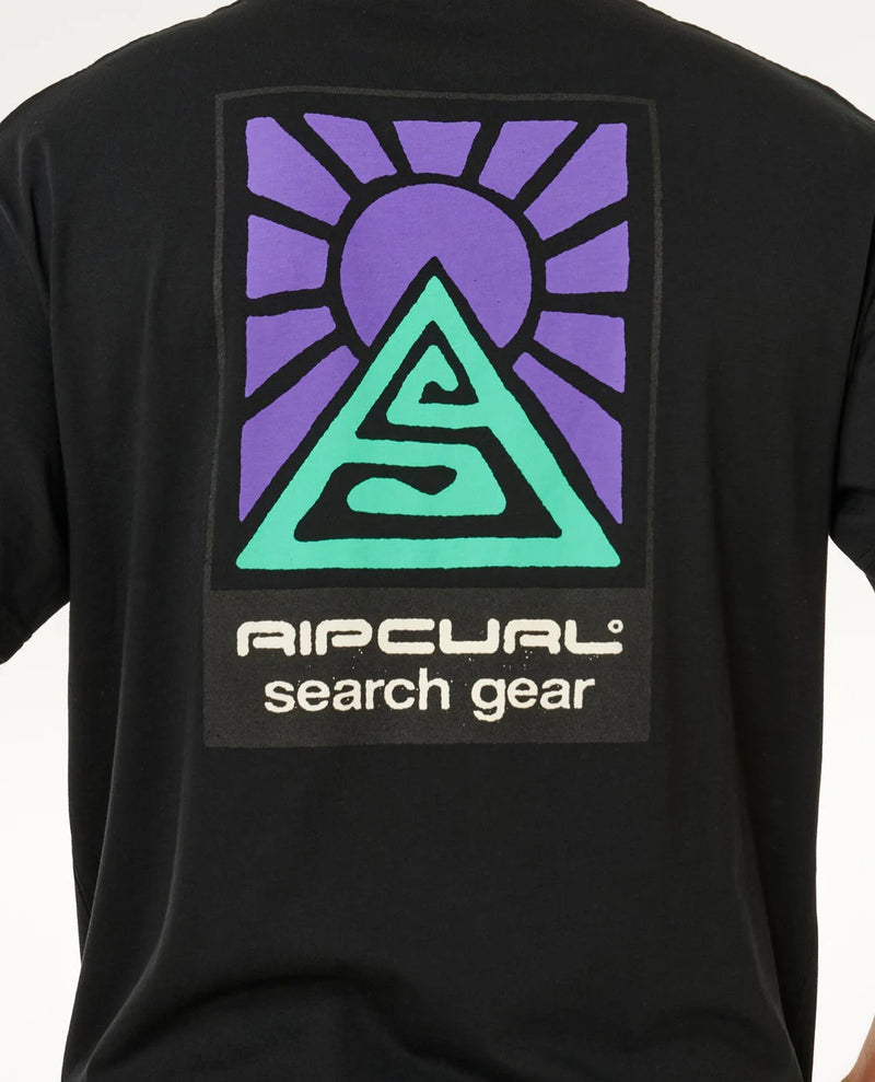 Load image into Gallery viewer, Rip Curl Men's Search Dawn T-Shirt Black 10OMTE_0090
