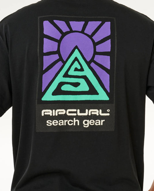 Rip Curl Men's Search Dawn T-Shirt Black 10OMTE_0090
