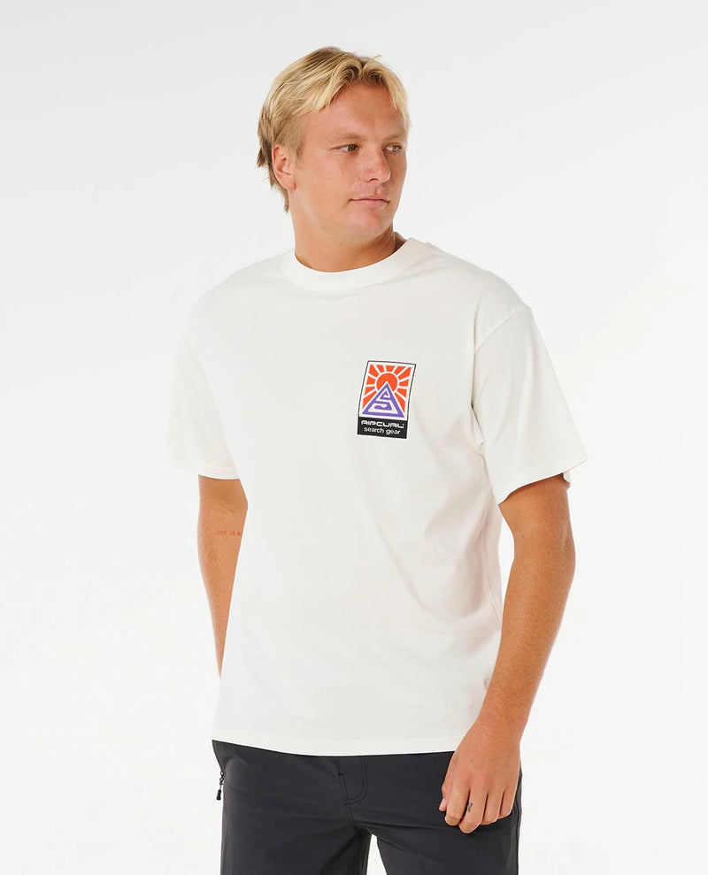 Load image into Gallery viewer, Rip Curl Men's Search Dawn T-Shirt Bone 10OMTE_3021
