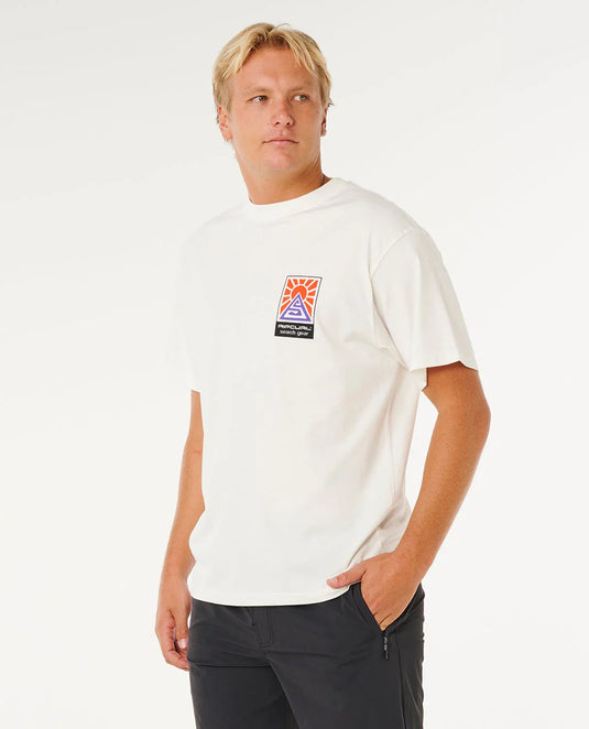 Rip Curl Men's Search Dawn T-Shirt Bone 10OMTE_3021