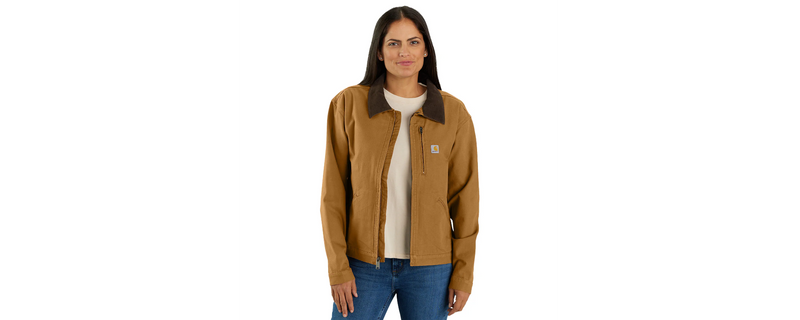 Load image into Gallery viewer, Carhartt Women's Iconic Crawford Detroit Jacket Brown 106208-BRN
