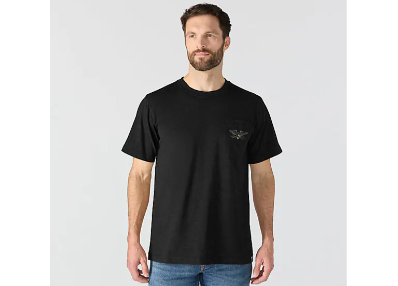 Load image into Gallery viewer, Carhartt Men's Irvine Relaxed Hardwork Eagle T-Shirt Black 107777-N04
