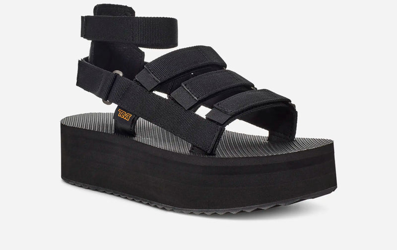 Load image into Gallery viewer, Teva Women&#39;s Flatform Mevia Sandals Black 1116810-BLK
