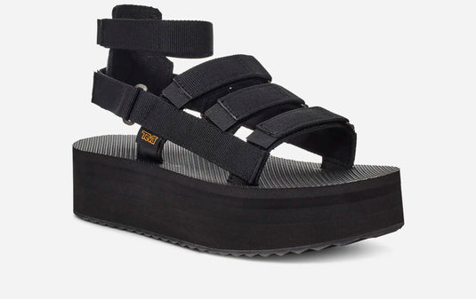 Teva Women's Flatform Mevia Sandals Black 1116810-BLK