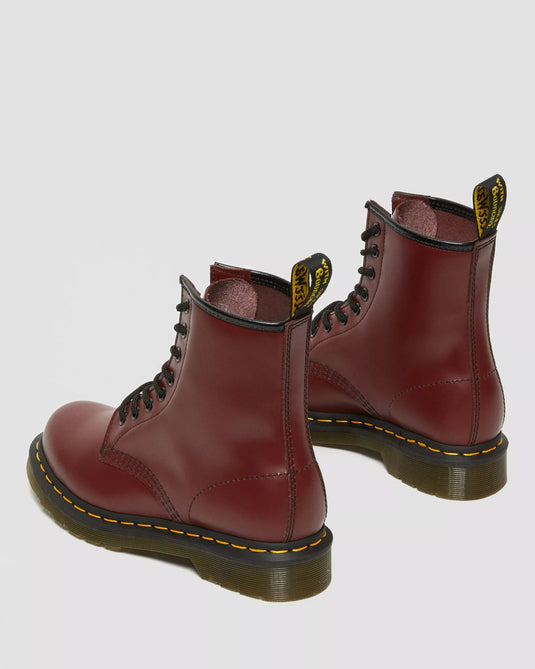 Dr. Martens Unisex 1460 Smooth Leather Lace Up Boots Shoes Cherry Red 11822600