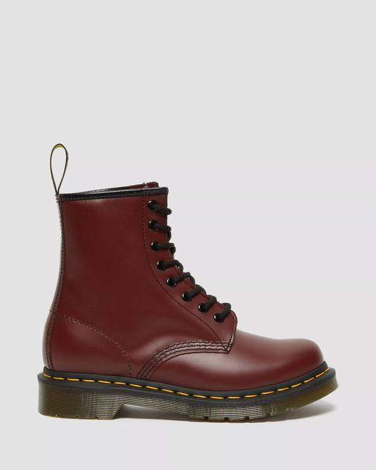 Dr. Martens Unisex 1460 Smooth Leather Lace Up Boots Shoes Cherry Red 11822600