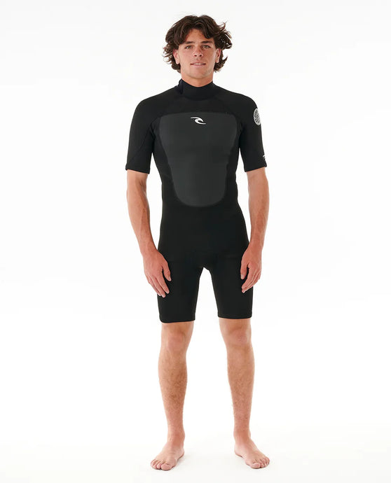 Rip Curl Men's Omega 2mm Back Zip Springsuit Black 11LMSP-0090
