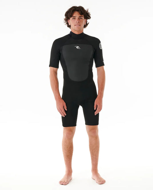 Rip Curl Men's Omega 2mm Back Zip Springsuit Black 11LMSP-0090