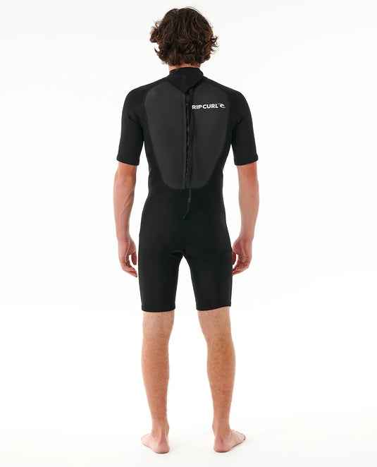 Rip Curl Men's Omega 2mm Back Zip Springsuit Black 11LMSP-0090