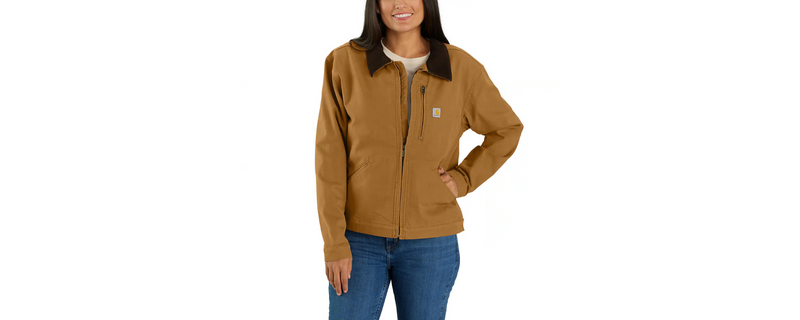 Load image into Gallery viewer, Carhartt Women's Iconic Crawford Detroit Jacket Brown 106208-BRN
