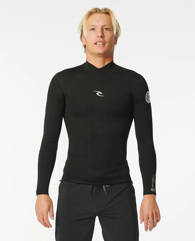 Load image into Gallery viewer, Rip Curl Men&#39;s Dawn Patrol 1.5mm Long Sleeve Wetsuit Jacket Black 122MWJ-0090
