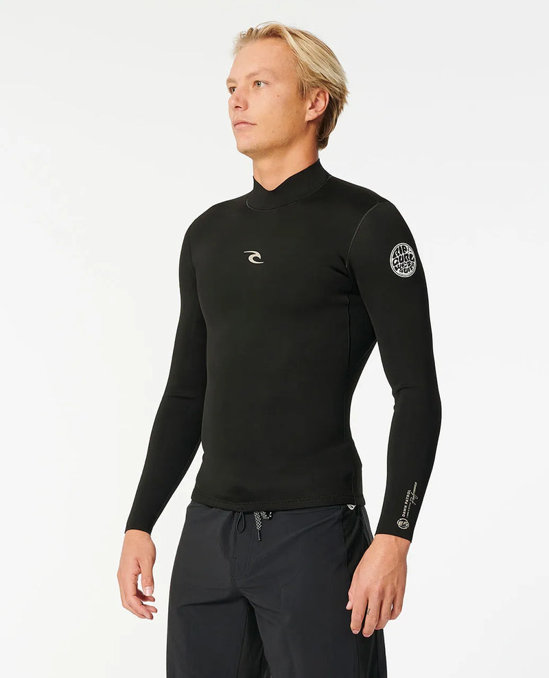 Load image into Gallery viewer, Rip Curl Men&#39;s Dawn Patrol 1.5mm Long Sleeve Wetsuit Jacket Black 122MWJ-0090

