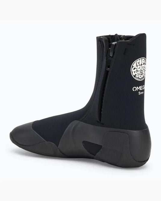 Rip Curl Men's Omega 5mm Round Toe With Zip Black 123MSA-0090