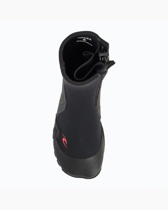 Rip Curl Men's Omega 5mm Round Toe With Zip Black 123MSA-0090