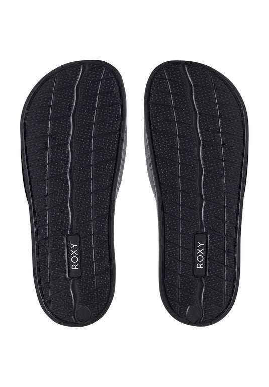 Roxy Slippy Slider Sandals Black ARJL100679-BFG