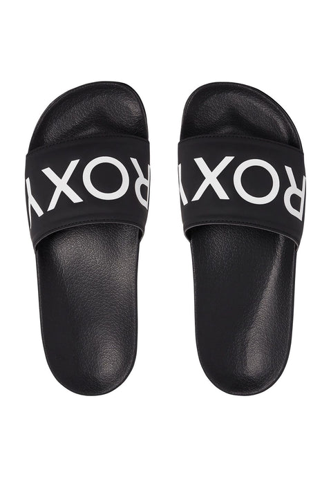 Roxy Slippy Slider Sandals Black ARJL100679-BFG