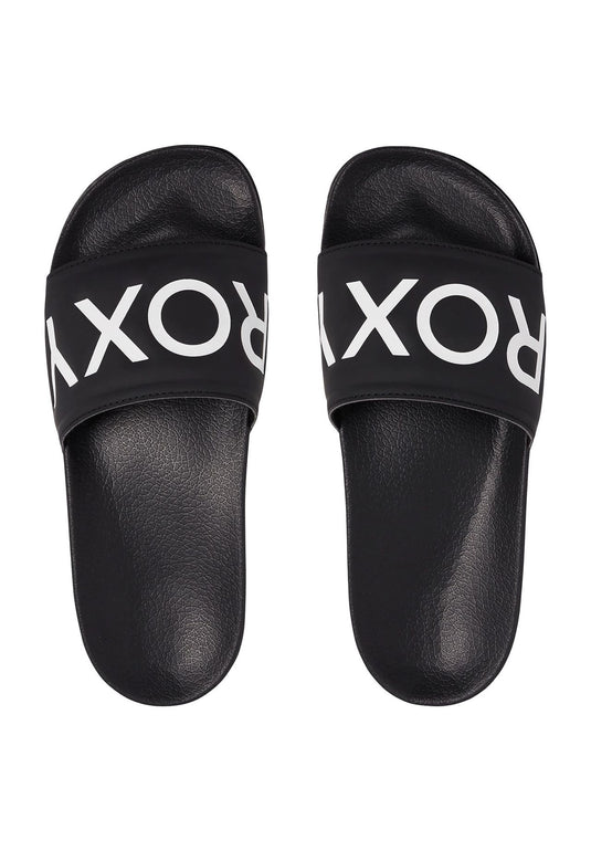 Roxy Slippy Slider Sandals Black ARJL100679-BFG