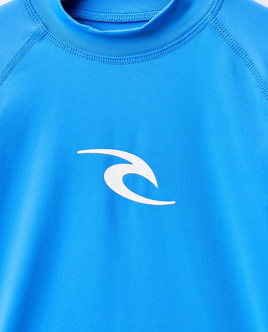Rip Curl Kids' Waves UPF Long Sleeve Rash Vest (1-8 Years) Blue Gum 12VTRV-8006