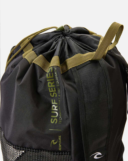 Rip Curl Unisex Surf Series 50L Burrito Pack Bag Black 12NMUT-0090