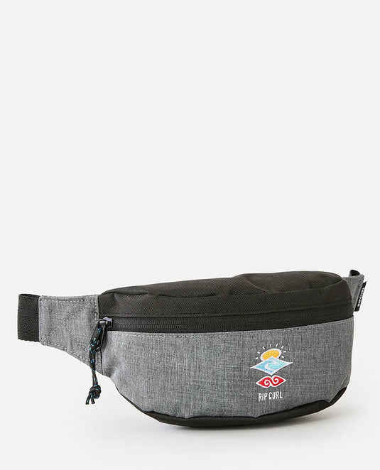 Rip Curl Unisex Waist Bag Small Icons Of Surf Grey 135MUT-0080
