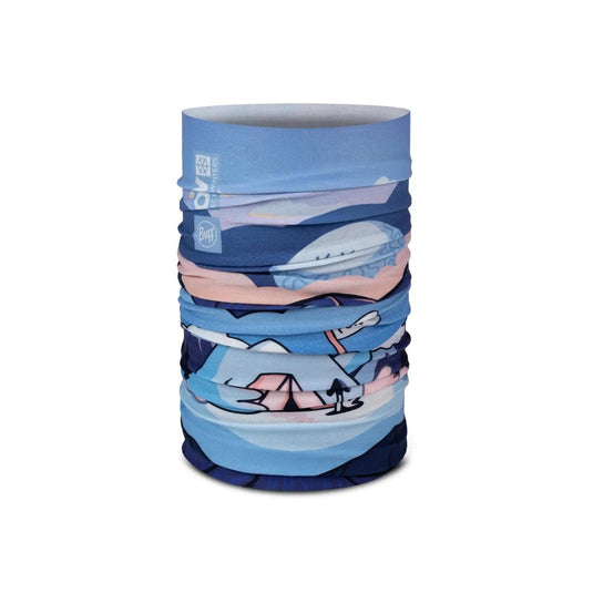 Buff Kids' Original EcoStretch Neckwear POW Riam Blue 136886.707.10.00