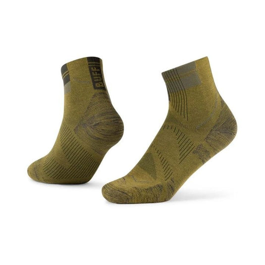 Buff Unisex CoolNet™ Quarter Socks Khaki 137788.854
