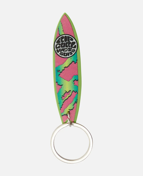 Rip Curl Surfboard Keyring Green/Pink/White 13NMUT-6353