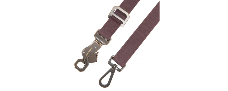 Load image into Gallery viewer, Carhartt Nylon Duck Dog Leash Deep Wine P000347-643
