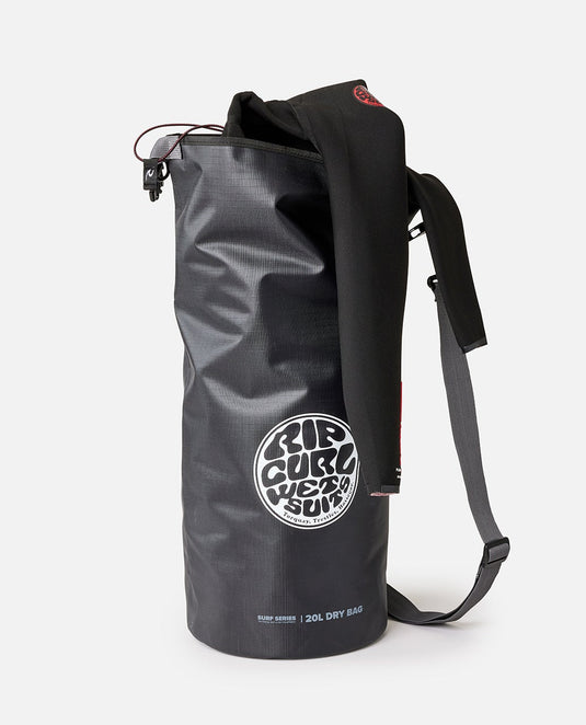 Rip Curl Unisex Surf Series Barrel Bag 20L Black/Grey 14SMUT-0097