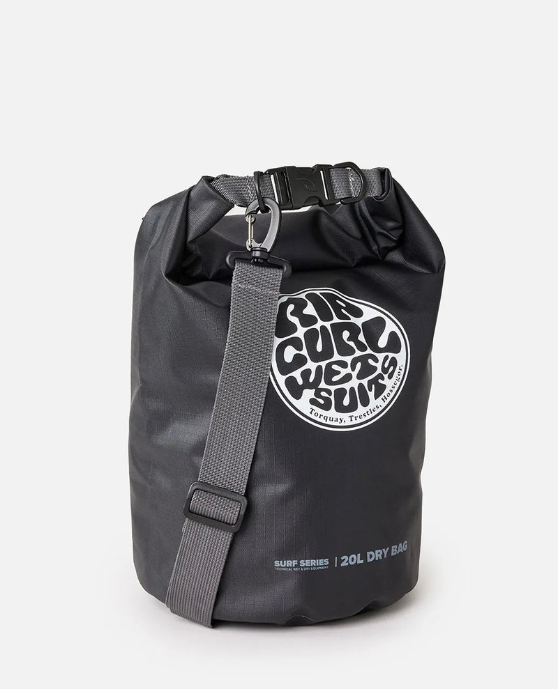 Load image into Gallery viewer, Rip Curl Surf Series 20L Barrel Bag Black/Grey 14SMUT-0097
