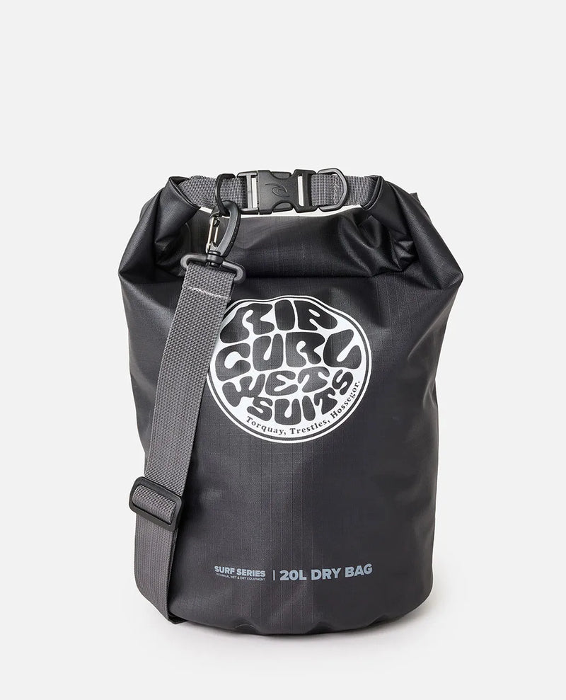 Load image into Gallery viewer, Rip Curl Surf Series 20L Barrel Bag Black/Grey 14SMUT-0097
