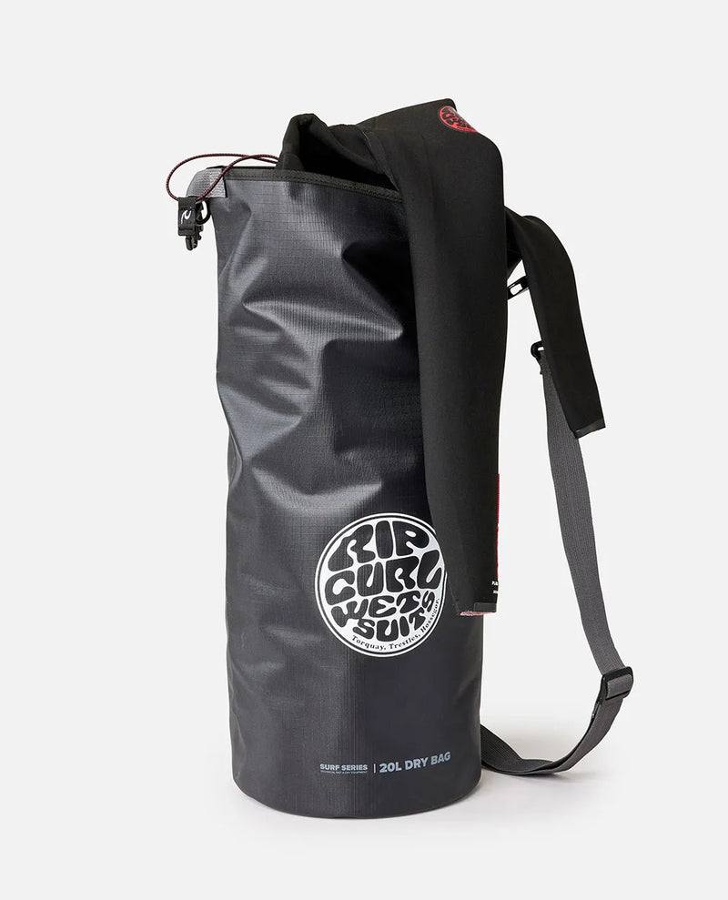 Load image into Gallery viewer, Rip Curl Surf Series 20L Barrel Bag Black/Grey 14SMUT-0097
