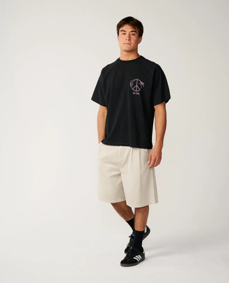 Load image into Gallery viewer, Rip Curl Men's Disorder Dolphin T-Shirt Black 14ZMTE-0090

