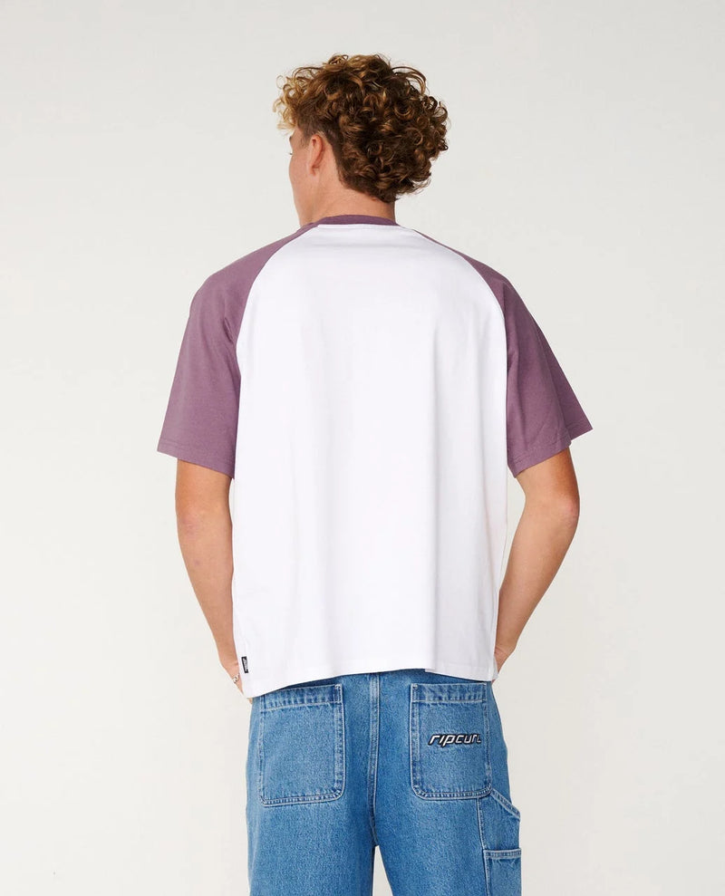Load image into Gallery viewer, Rip Curl Men's Disorder Dolphin T-Shirt Vintage White 14ZMTE-8861

