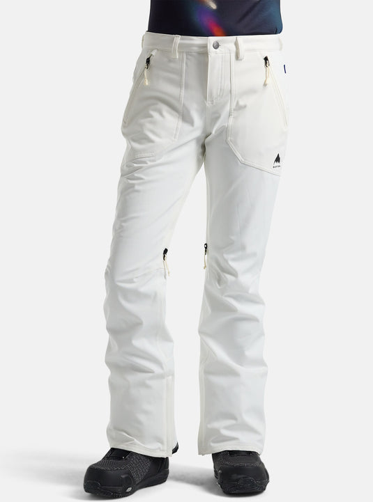 Burton Women's Vida 2L Stretch Pants Stout White 15006109100