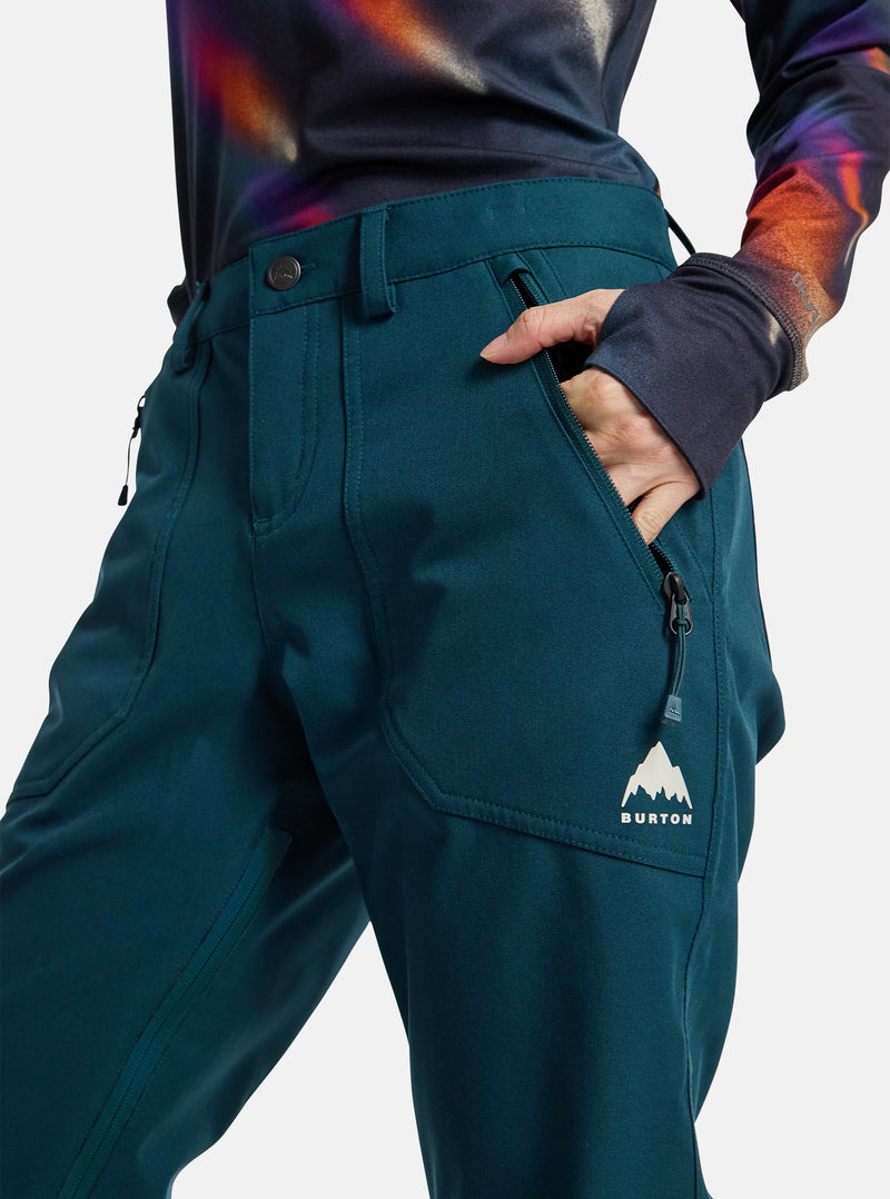 Load image into Gallery viewer, Burton Women&#39;s Vida 2L Stretch Pants Deep Emerald 15006109306
