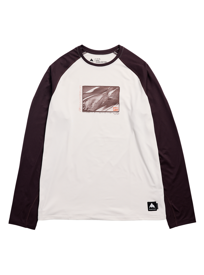 Load image into Gallery viewer, Burton Men's Roadie Base Layer Tech T-Shirt Stout White/Bear Hug Brown 1537712FBI
