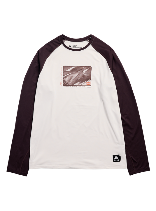 Burton Men's Roadie Base Layer Tech T-Shirt Stout White/Bear Hug Brown 1537712FBI