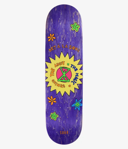 Sour Solution Det A La Sour 8.0 Skateboard Deck Purple SP22026