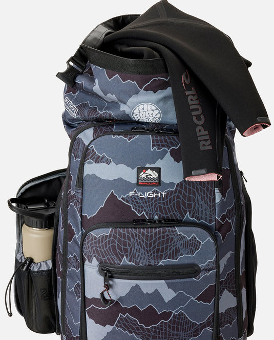 Rip Curl Unisex Search F-Light 45L Surf Backpack Black/Grey 156MBA_0097