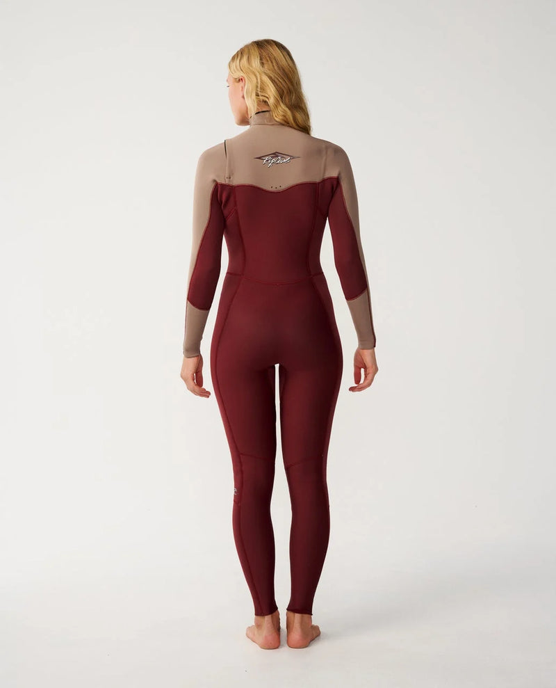 Load image into Gallery viewer, Rip Curl Women's Dawn Patrol 5/3 Chest Zip Chocolate 15ZWFS
